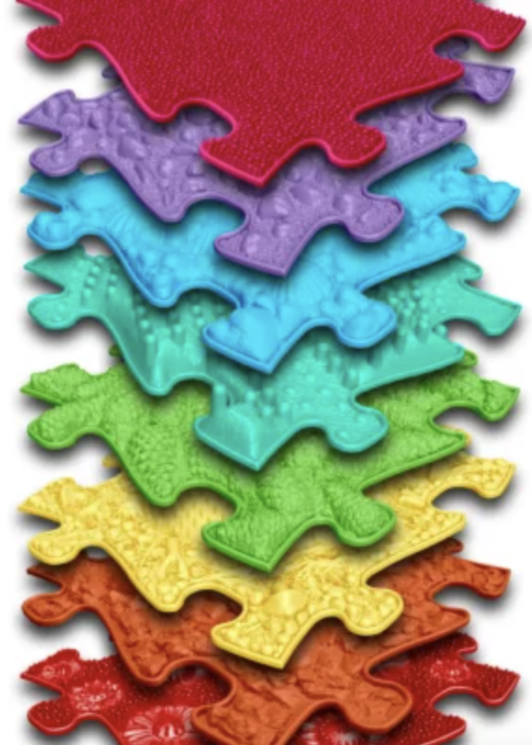 Rainbow Sensory Floor Tiles